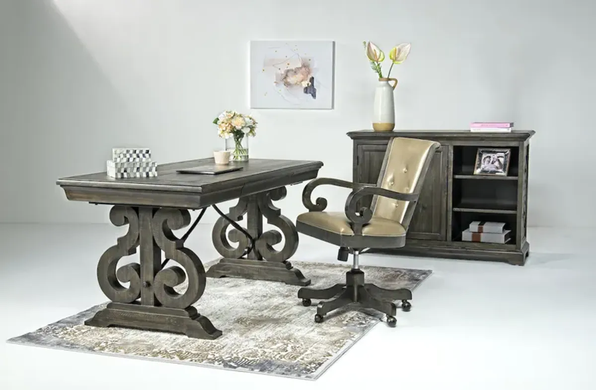 Bellamy Office Desk & Chair in Charcoal