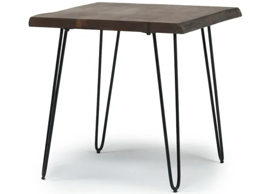 Natures Edge End Table in Chestnut/Black