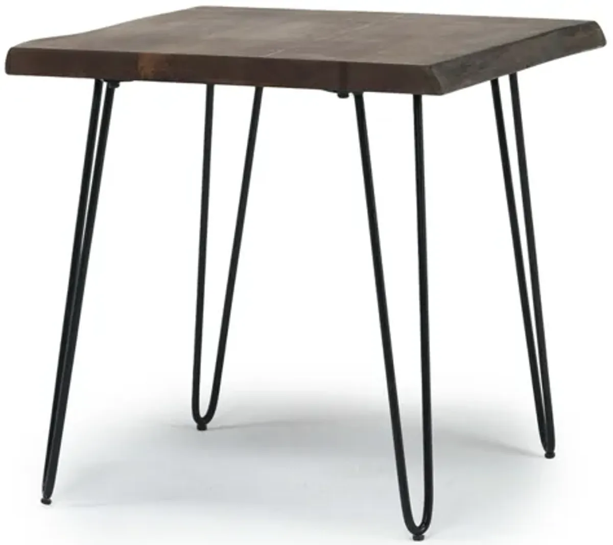 Natures Edge End Table in Chestnut/Black