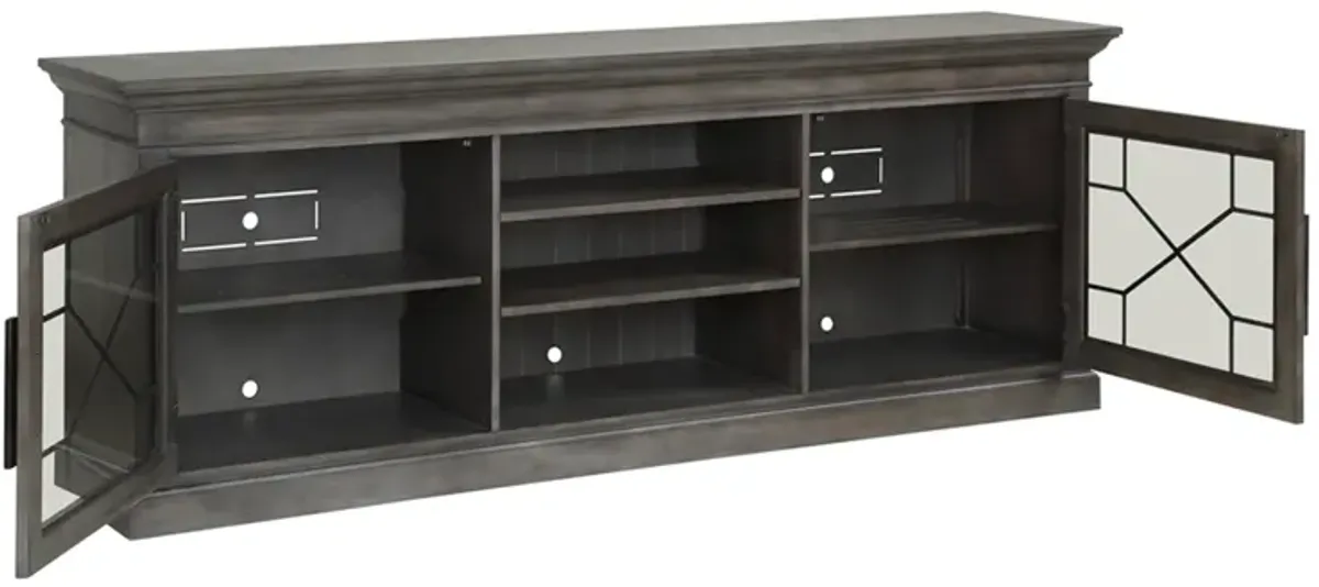 Sundance Media Console in Gray, 92 Inch