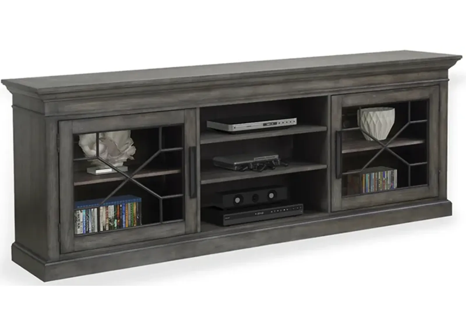 Sundance Media Console in Gray, 92 Inch