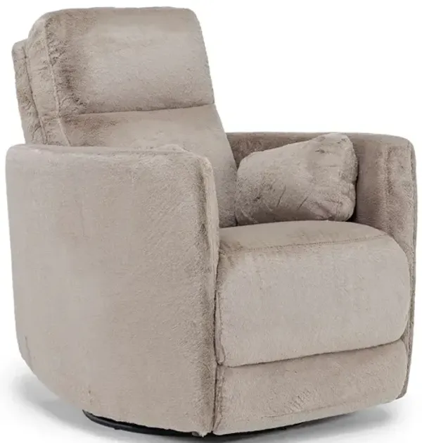 Alpaca Swivel Gliding Recliner in Badgley Hemp