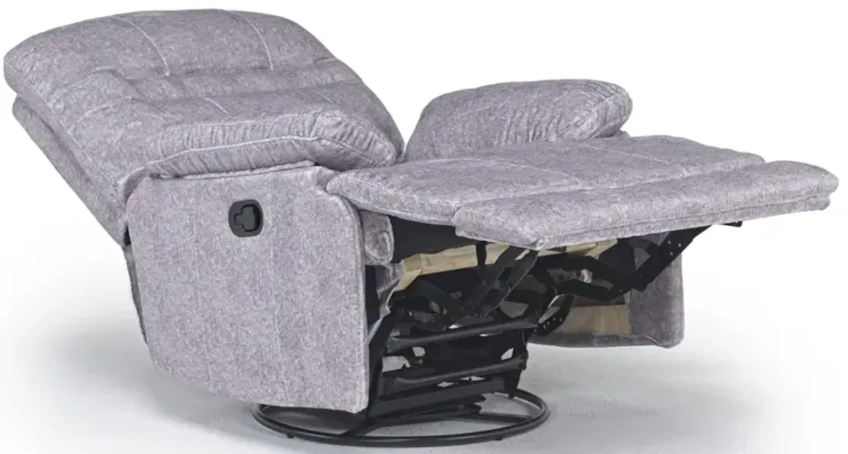 Roscoe Gliding Recliner in Forester Light Gray