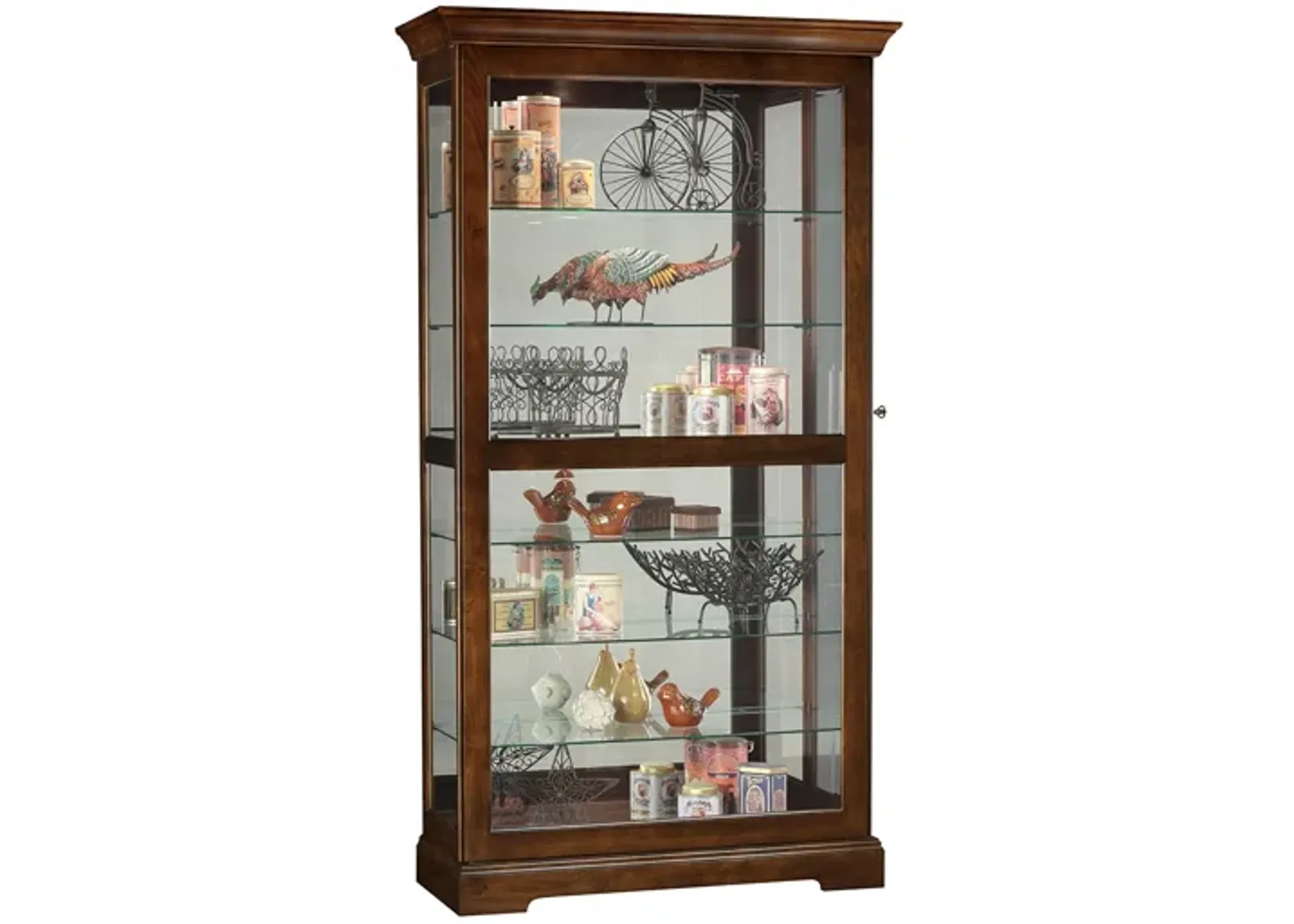 Tyler Curio Cabinet in Cherry