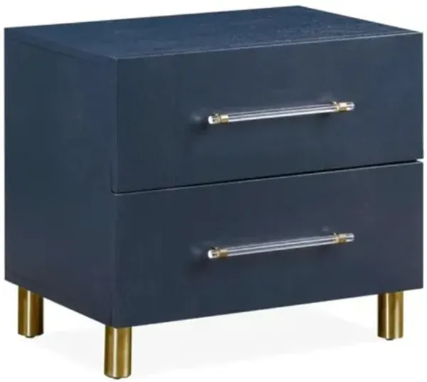 Argento Nightstand in Navy Blue