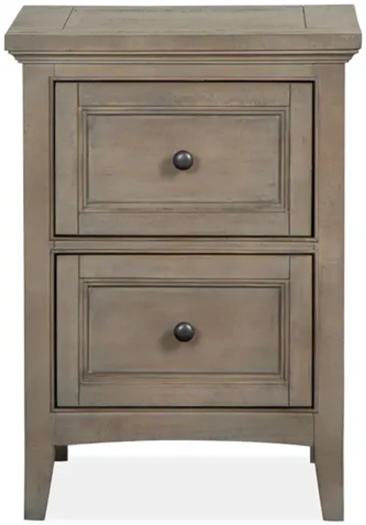 Bay Creek 2 Drawer Nightstand in Light Gray