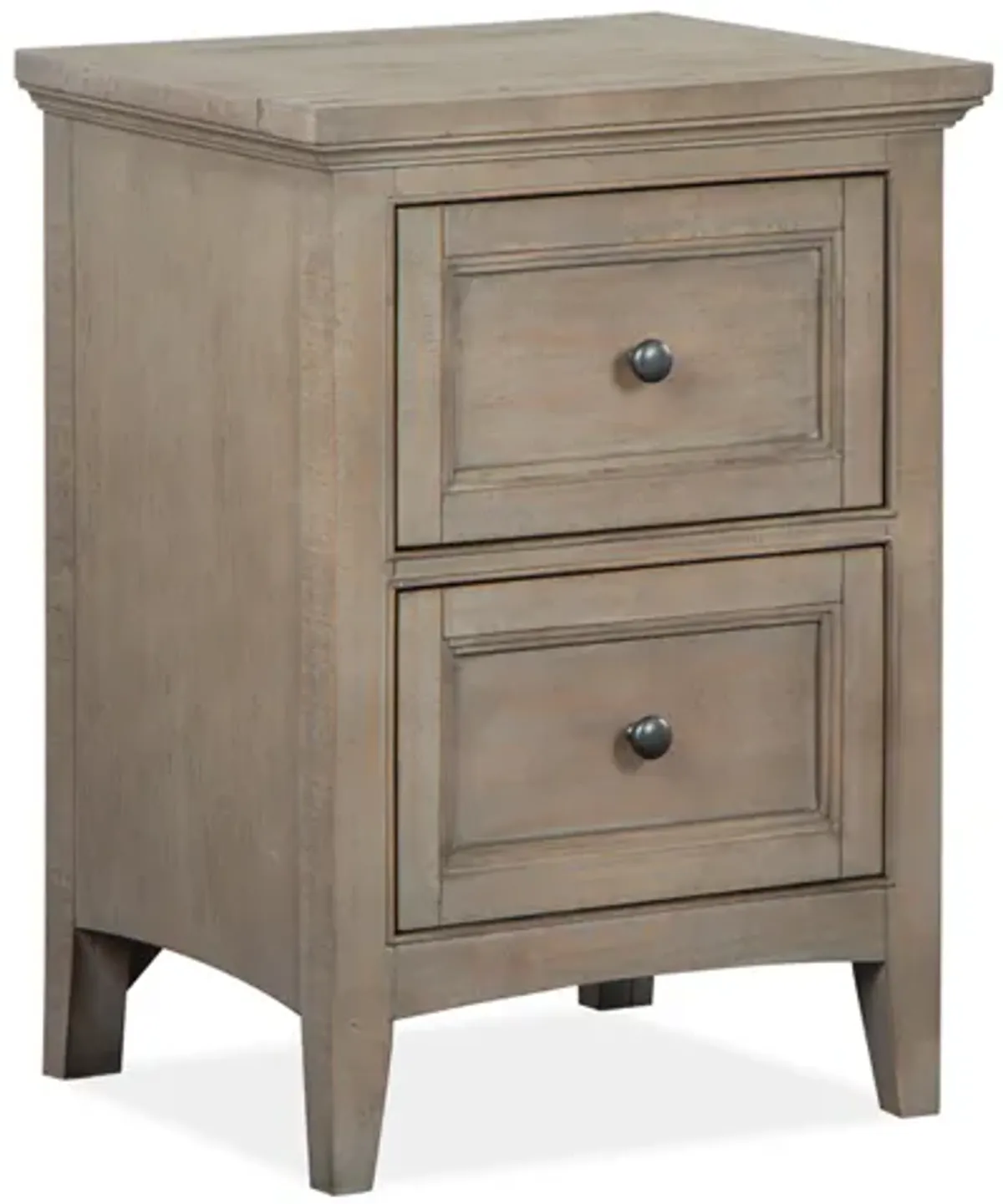 Bay Creek 2 Drawer Nightstand in Light Gray