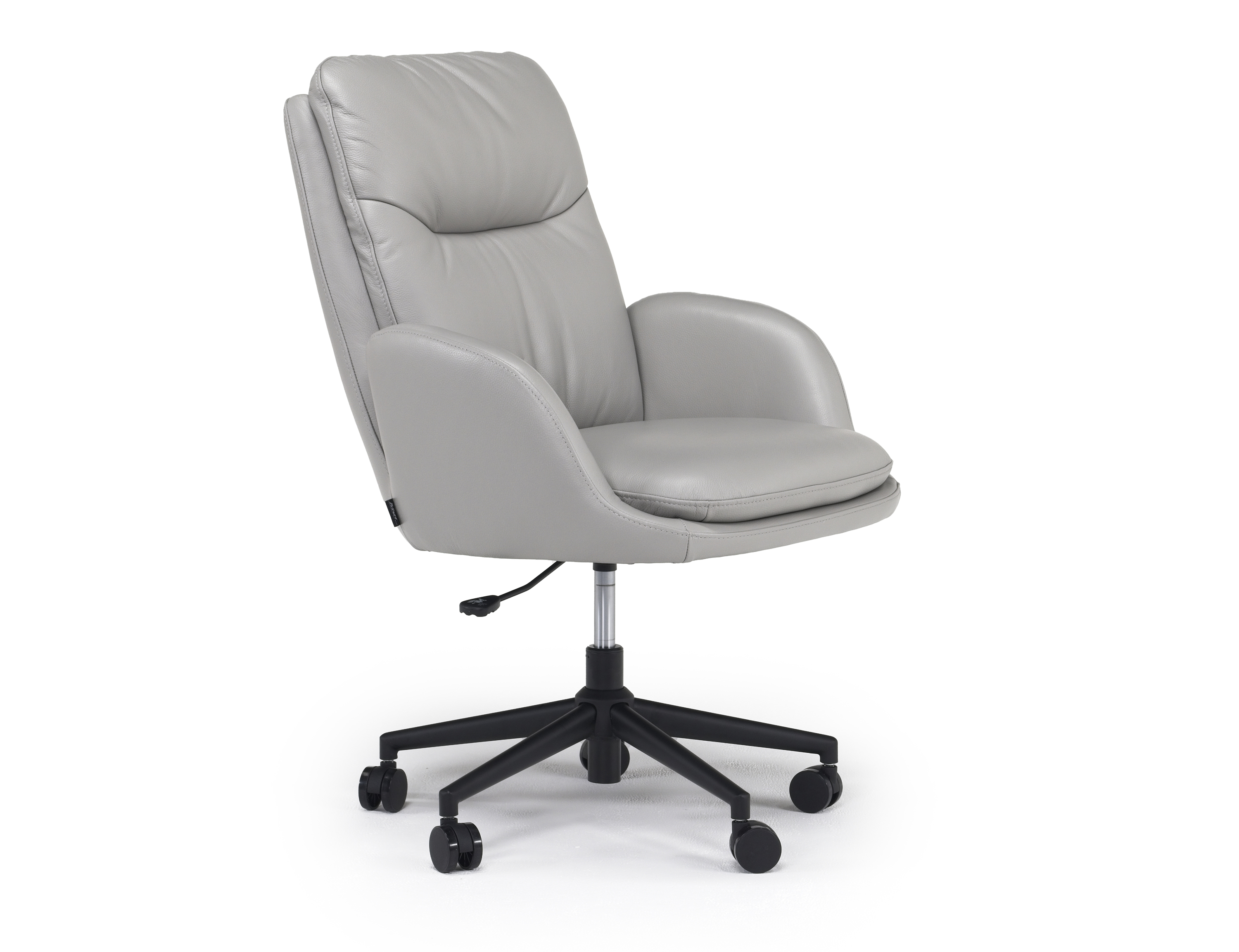 Blake Swivel Desk Chair in Light Gray