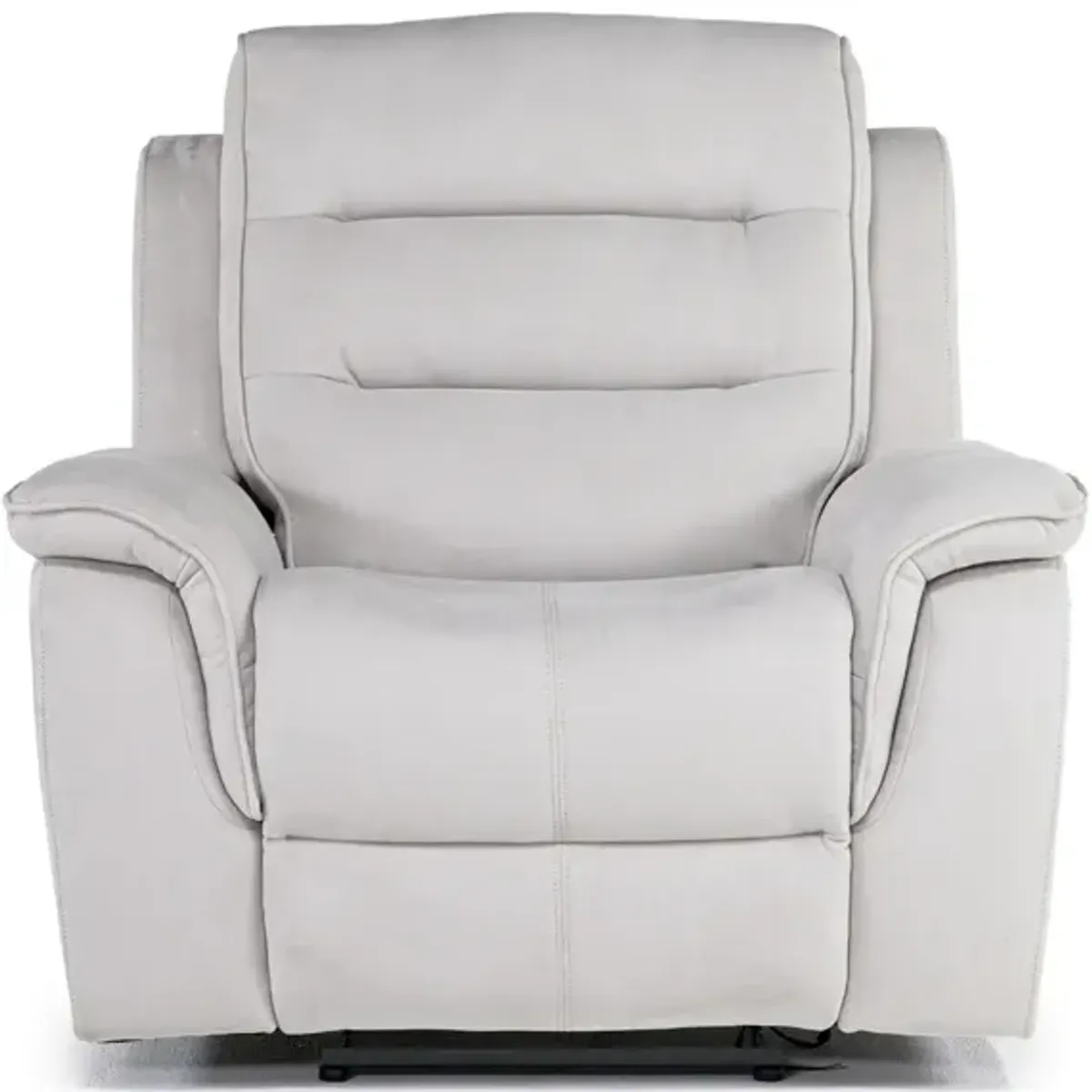 Chanell Recliner in New Nappa Light Gray