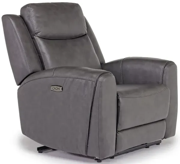 Mia 2 Power Recliner in Impression Dark Gray Leather