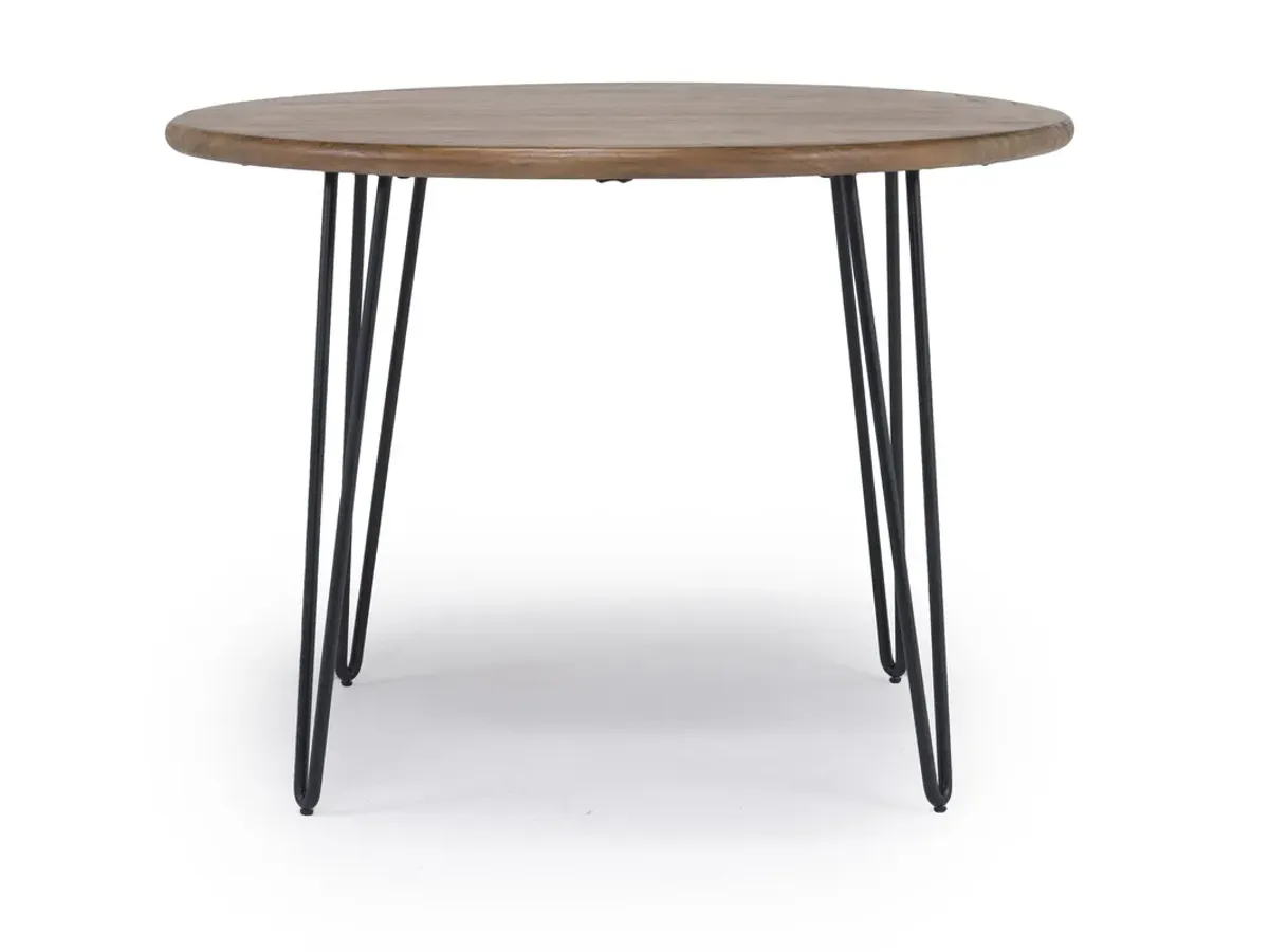 Brennan Round Dining Table in Golden Brown