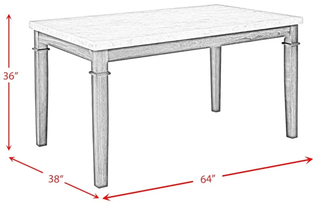 Greystone Counter Height Dining Table in Dark Walnut