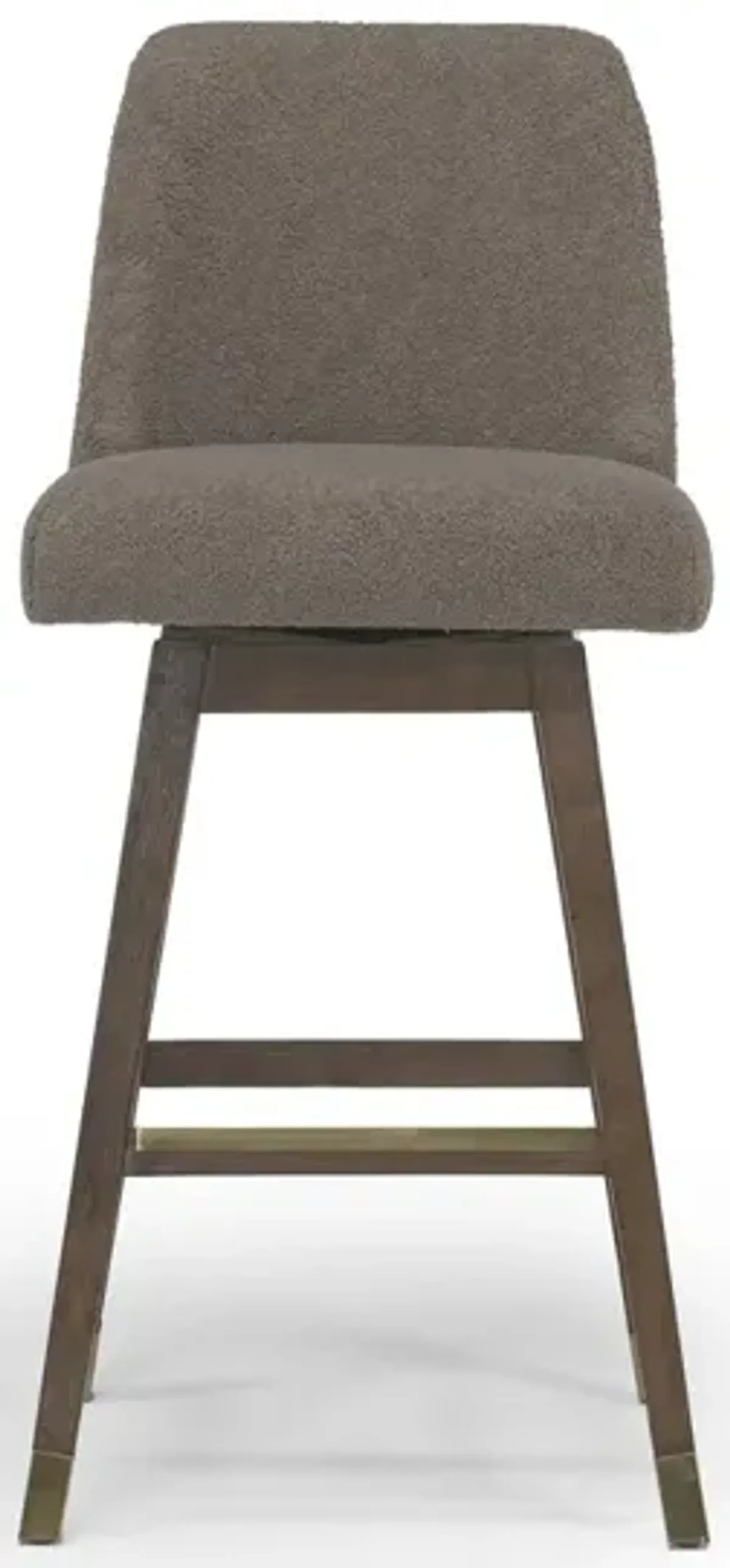 Amelia Swivel Counter Height Stool in Taupe