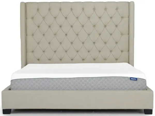 Westerly Upholstered Bed in Light Brown, Eastern King