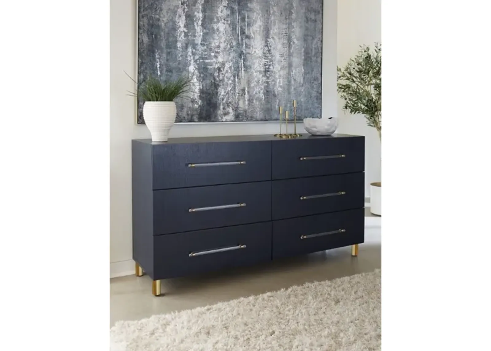 Argento Dresser in Navy Blue