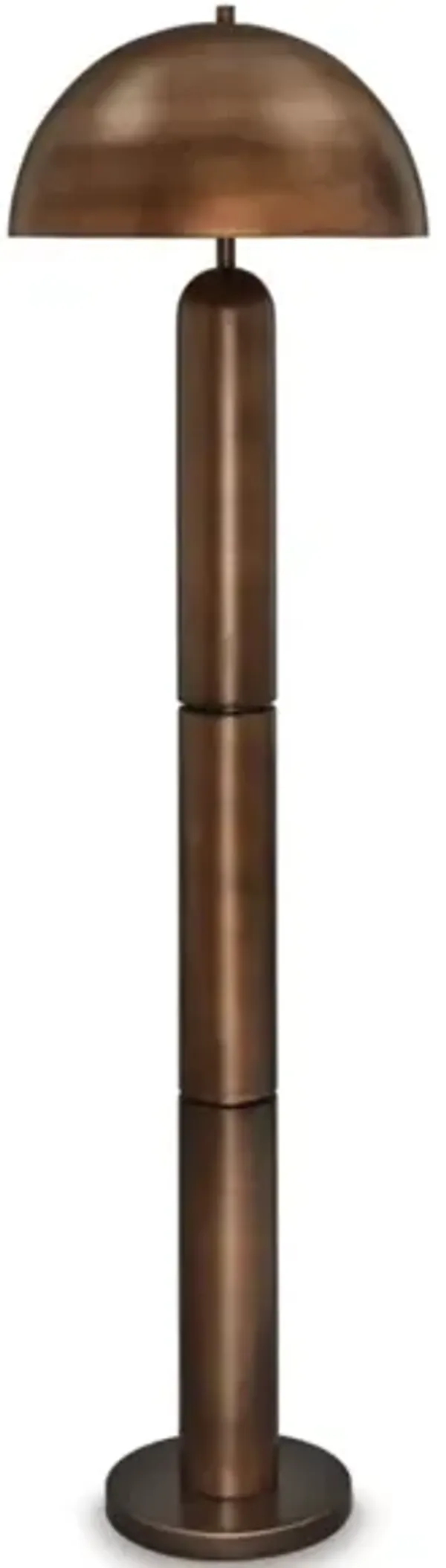 Wendfield Floor Lamp in Antique Copper