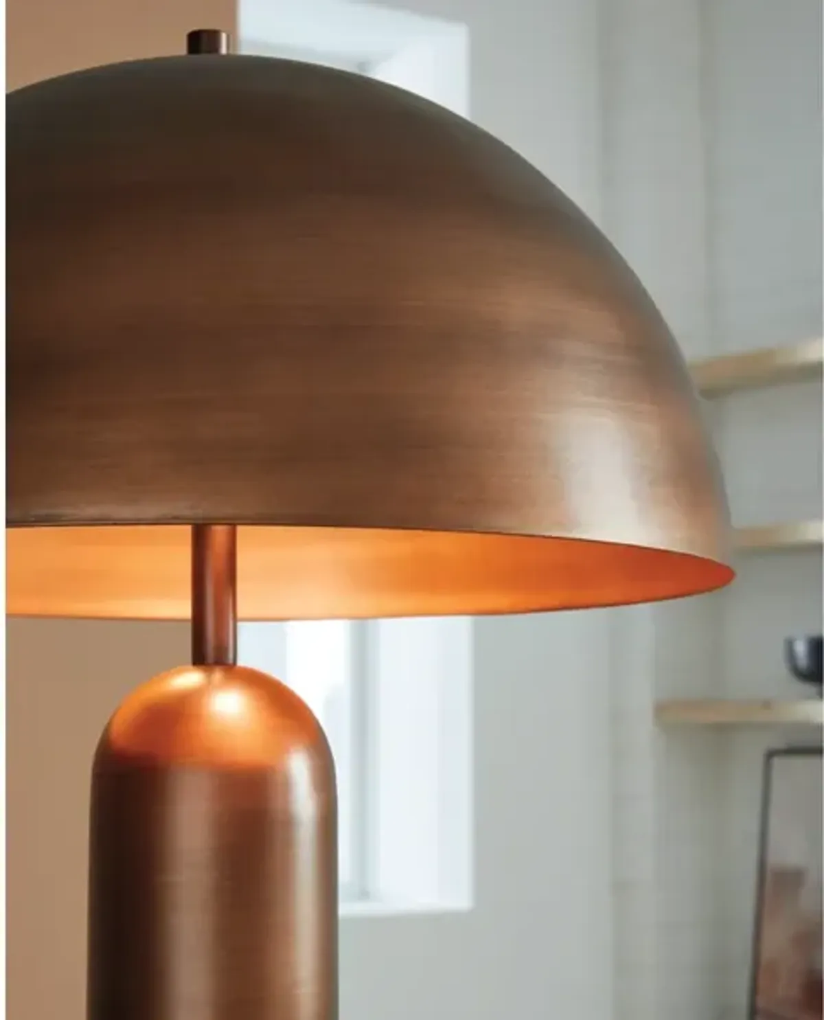 Wendfield Floor Lamp in Antique Copper