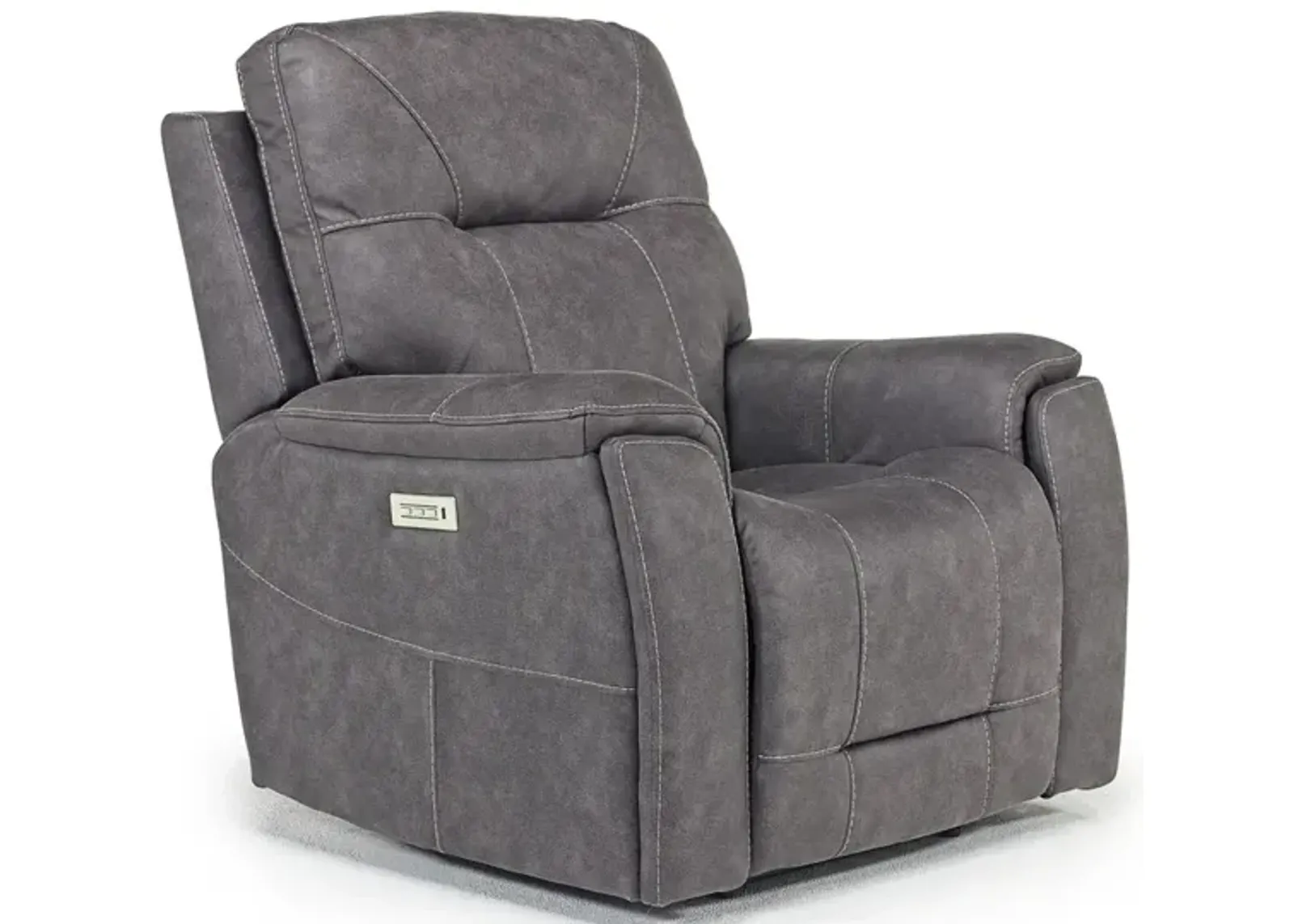 Kingston 3 Power Recliner in Steel Gray