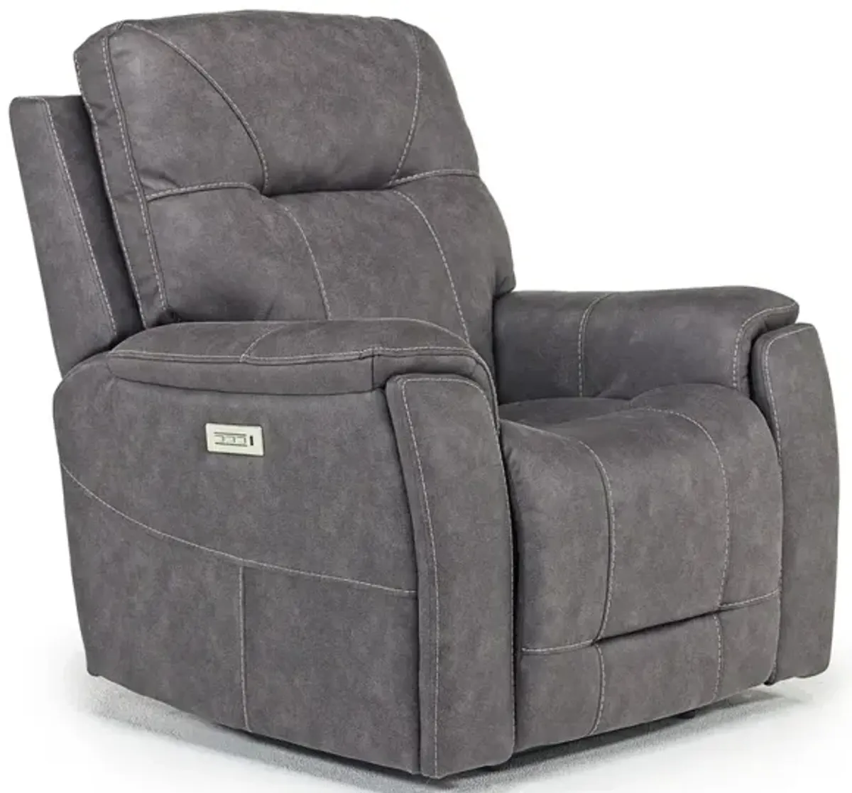 Kingston 3 Power Recliner in Steel Gray