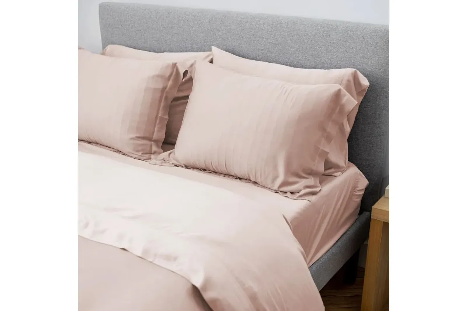 Iced Duvet Coverlet in Blush, Twin