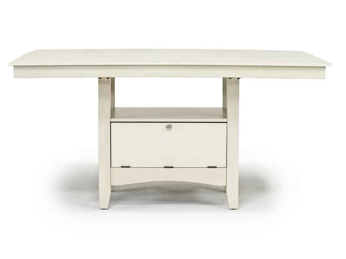 Miami Adjustable Dining Table in White