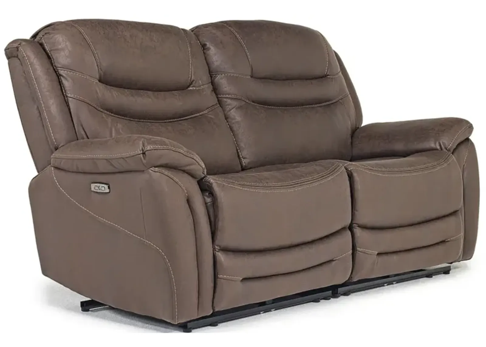 Splash 2 Power Loveseat in Brown