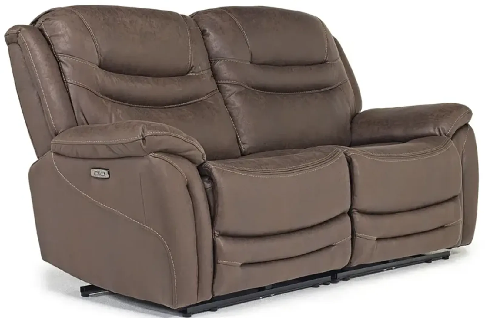 Splash 2 Power Loveseat in Brown