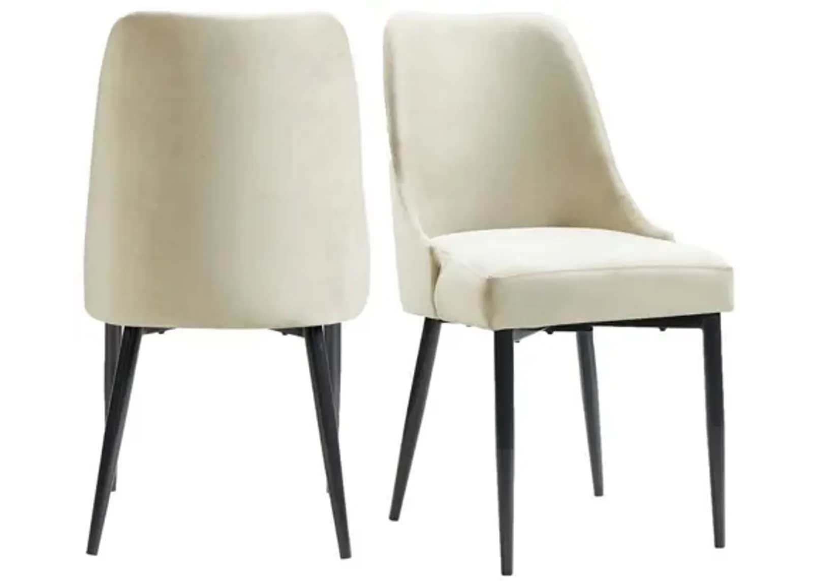 Celeste Side Chair in Cream, Set of 2