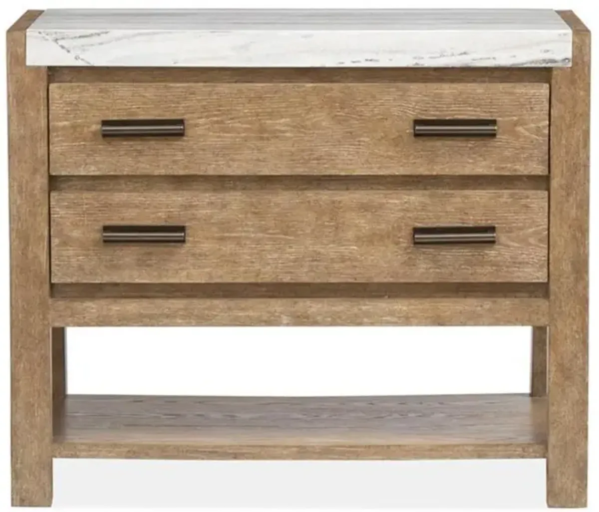 Aspen Valley Open Nightstand in Sierra Brown