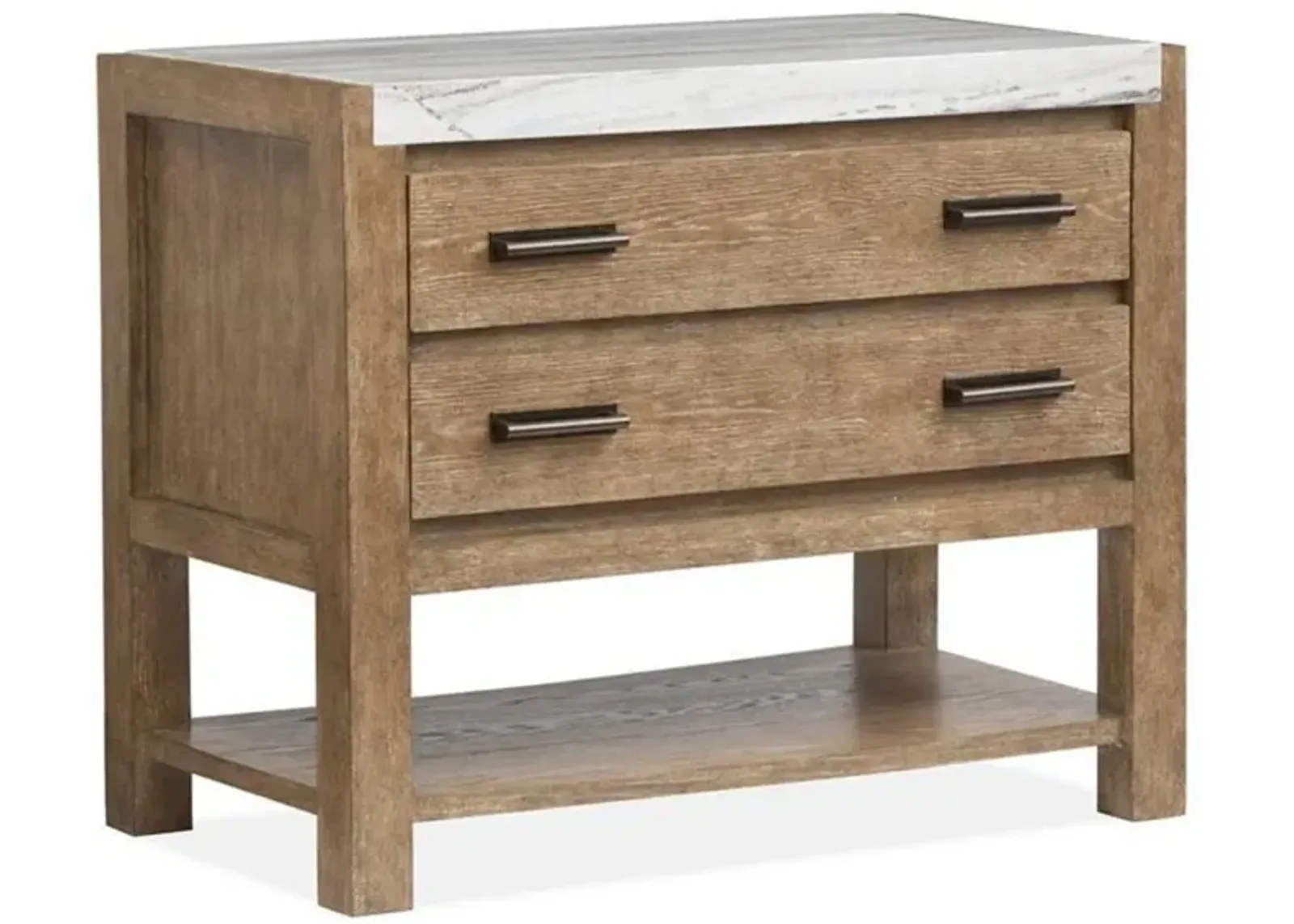 Aspen Valley Open Nightstand in Sierra Brown