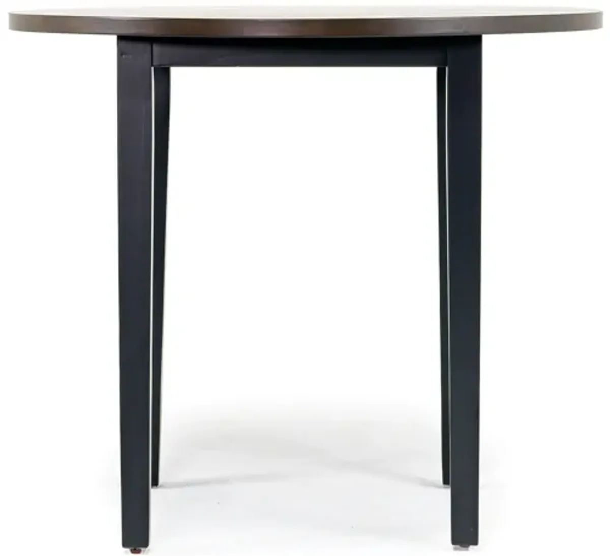 Potomac Round Counter Height Dining Table & 4 Stools in Brown / Black