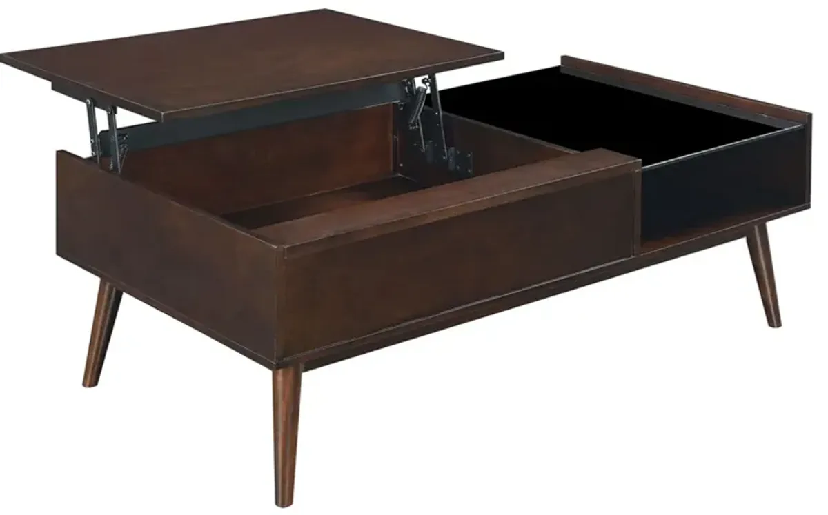 Morgan Occasional Lift Top Cocktail Table in Espresso