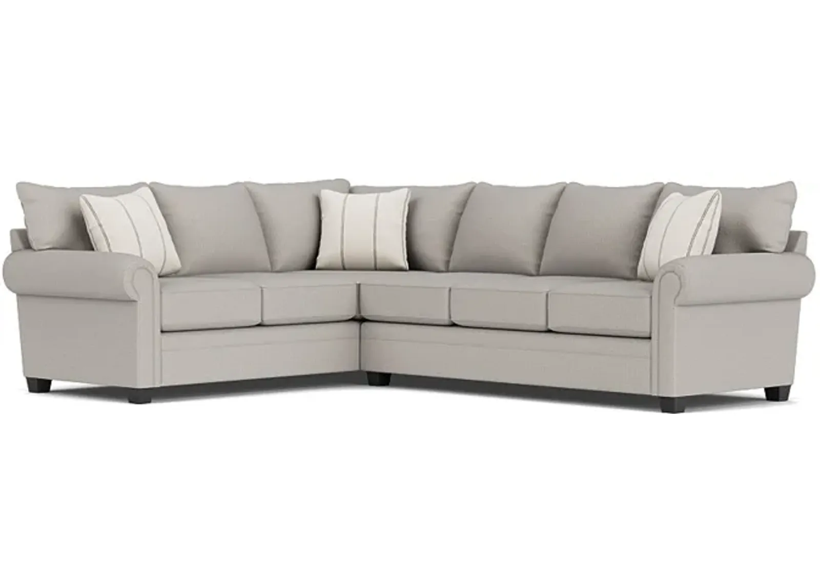 Cordoba Tux Sofa Sectional in Splash Linen, Right Facing