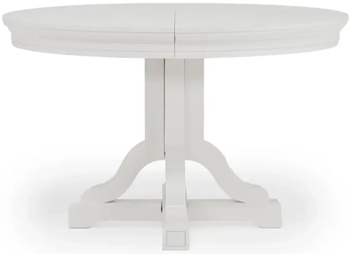 Willowbrook Round Dining Table in Egg Shell White