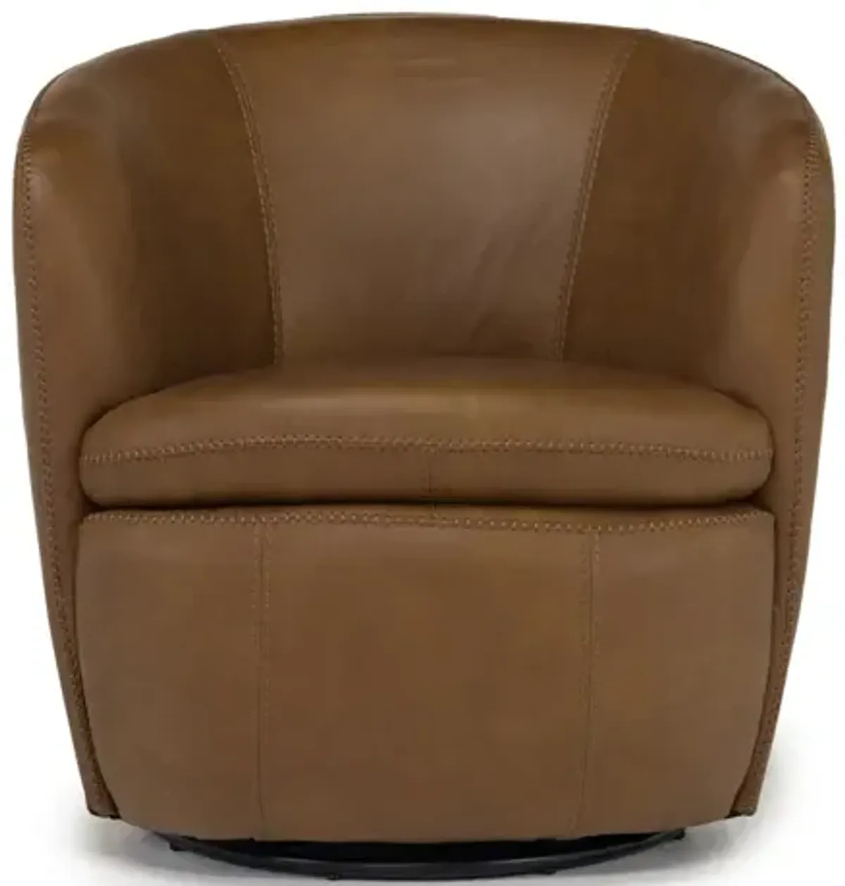 Kierreys Swivel Chair in Caramel