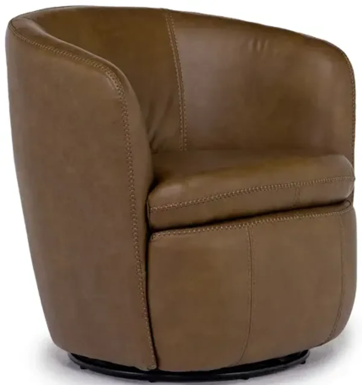 Kierreys Swivel Chair in Caramel