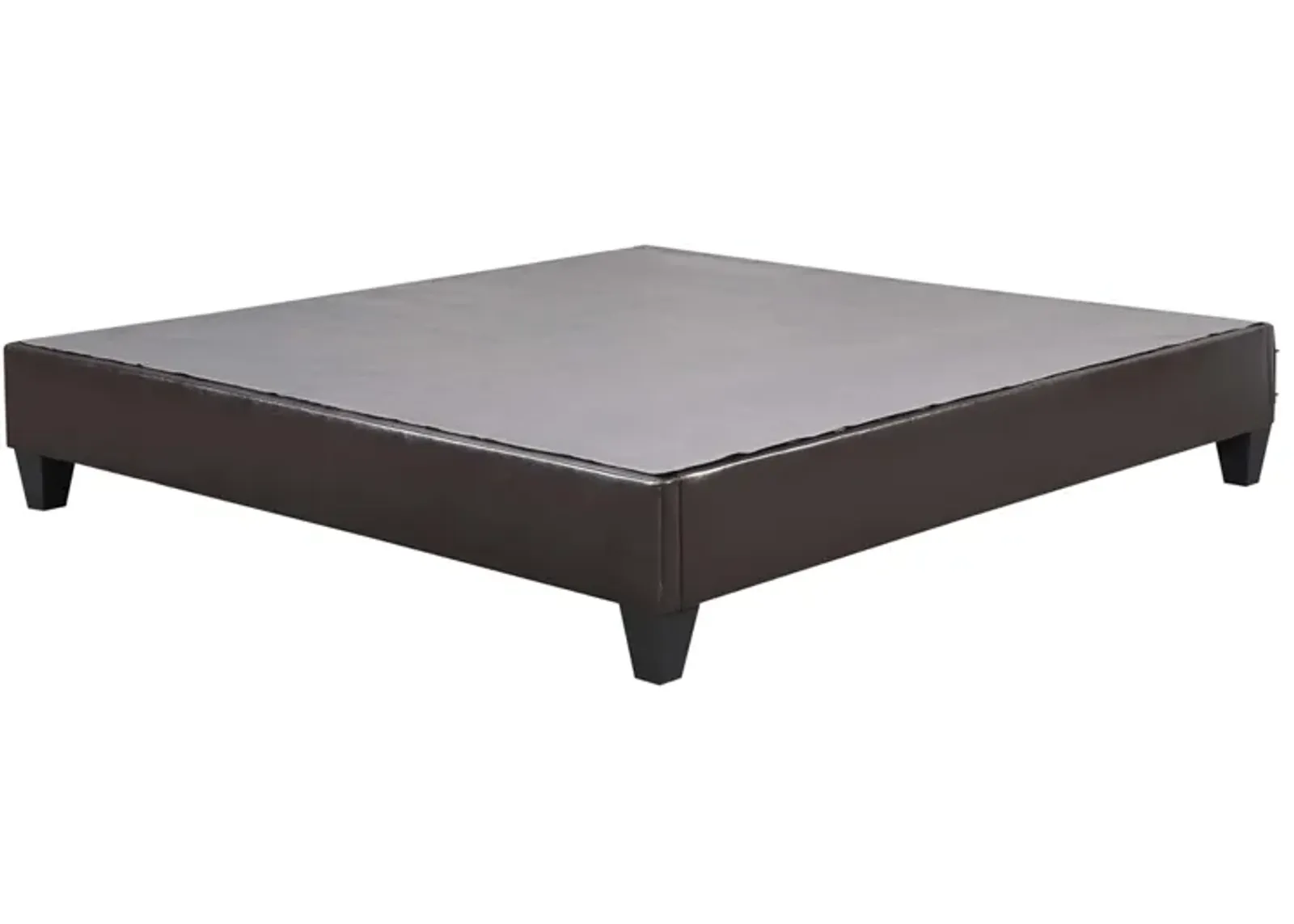 Abby Platform Bed in Brown, Eastern King