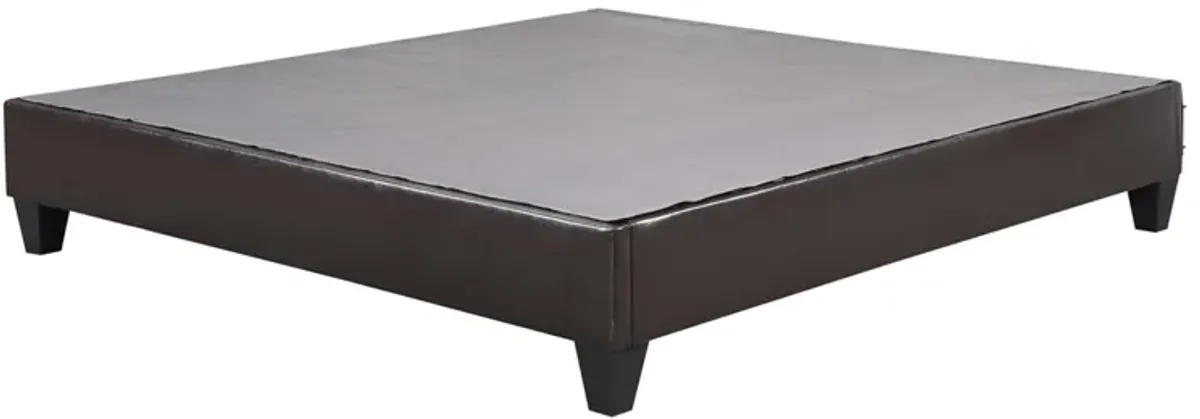 Abby Platform Bed in Brown, Eastern King