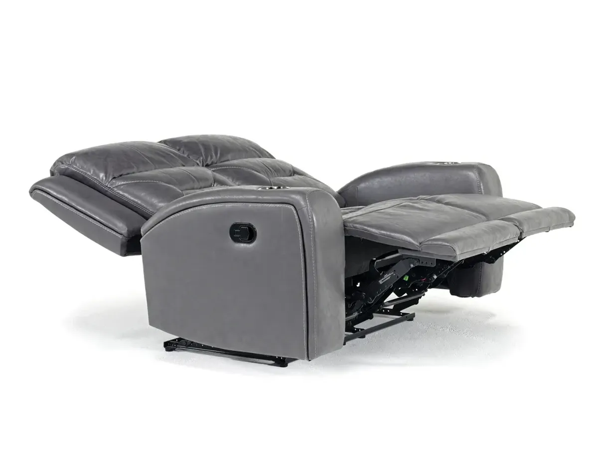 Tahoe Reclining Loveseat in Charcoal