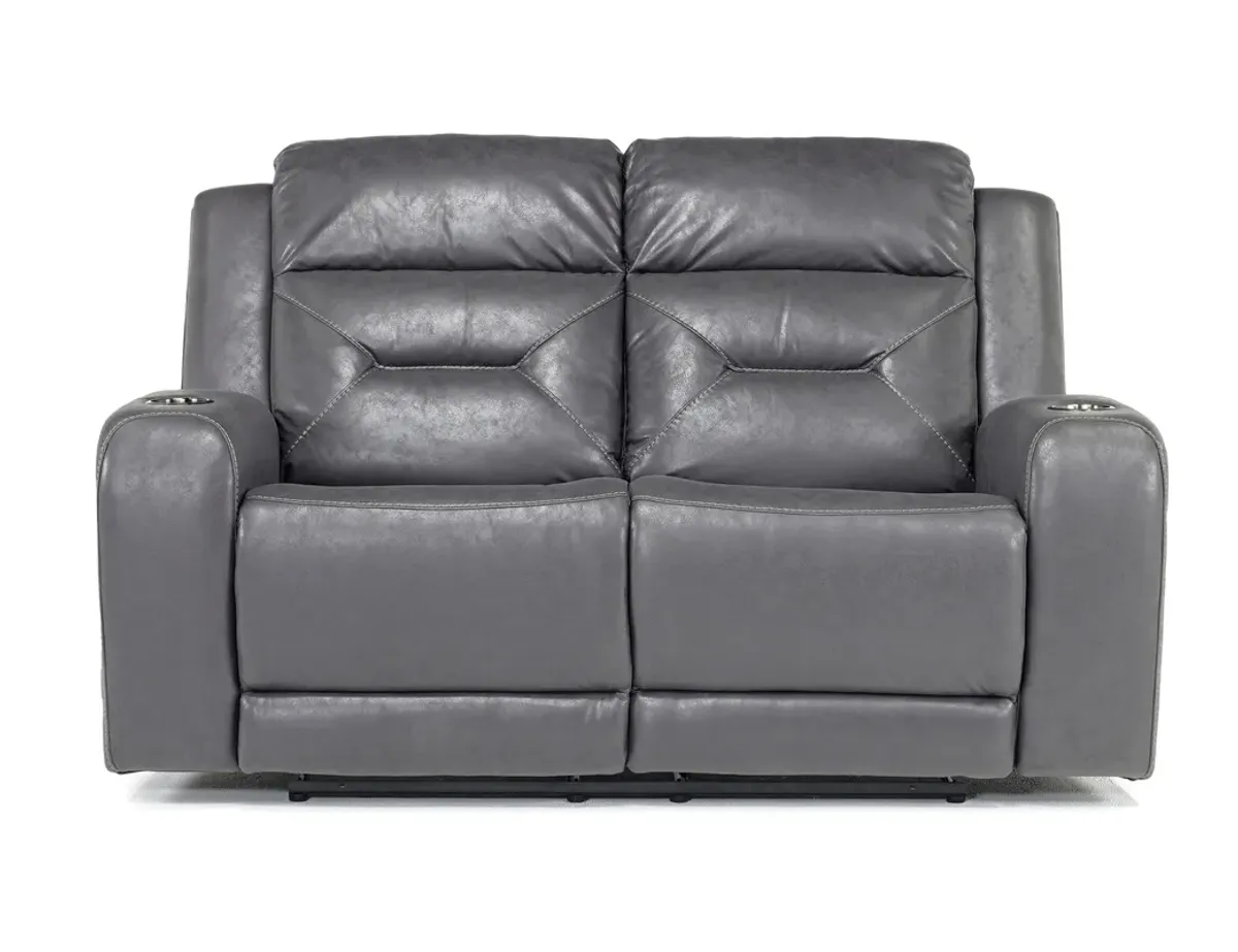 Tahoe Reclining Loveseat in Charcoal