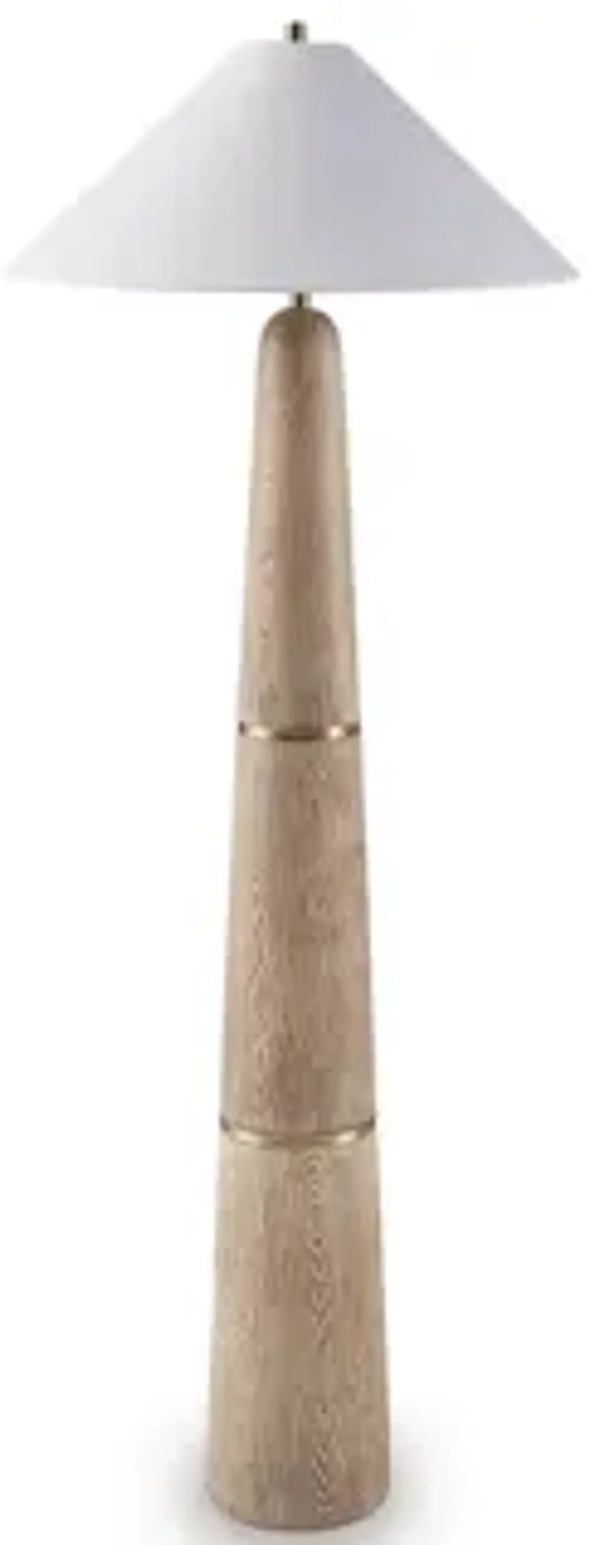 Gasparleigh Floor Lamp in Natural Brown