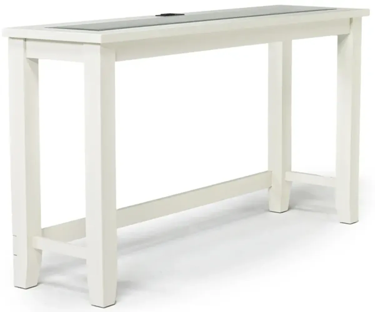 Urban Sofa Bar Table w/ 3 Stools in White