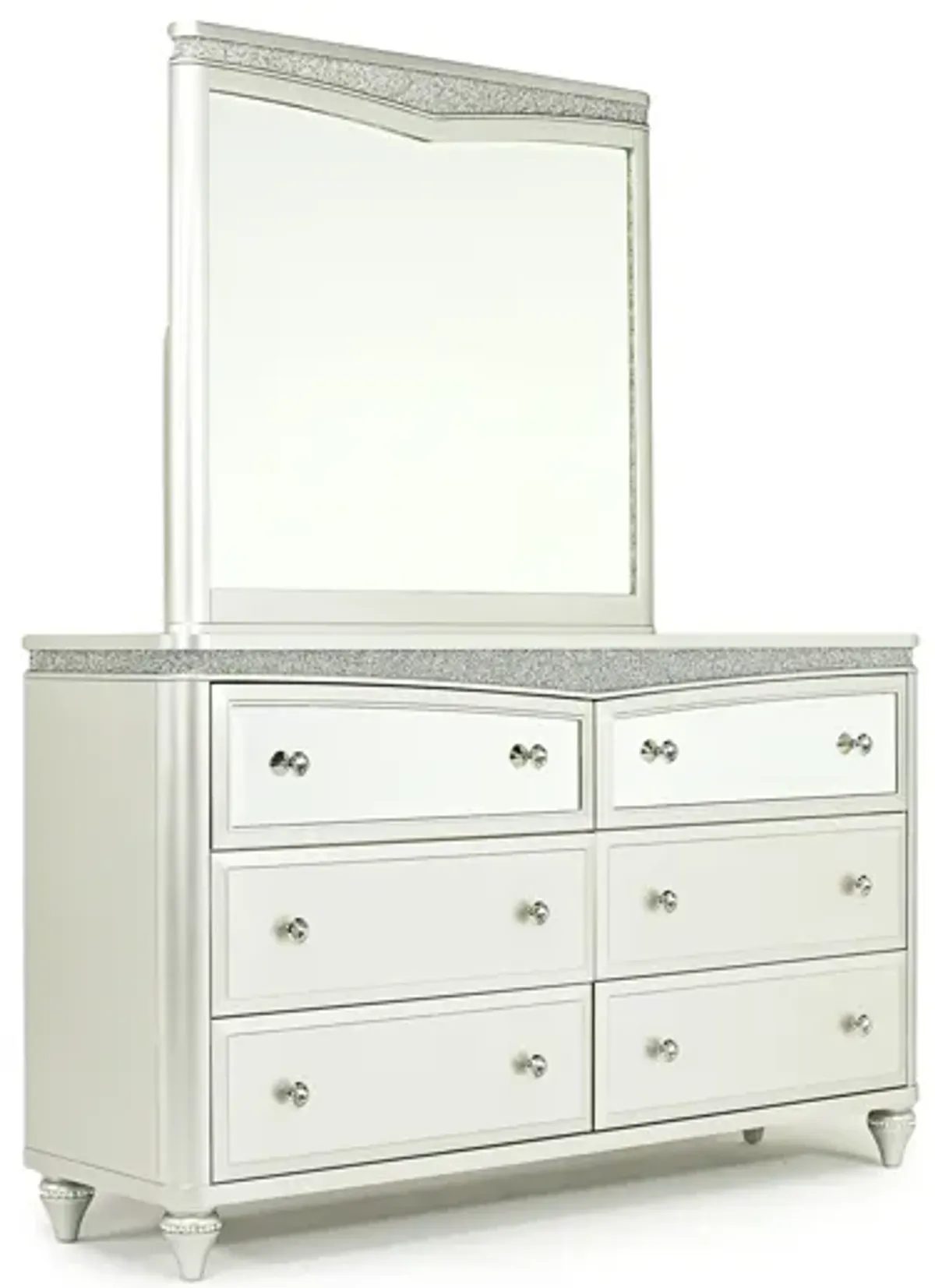 Glendale Mirror in Platinum