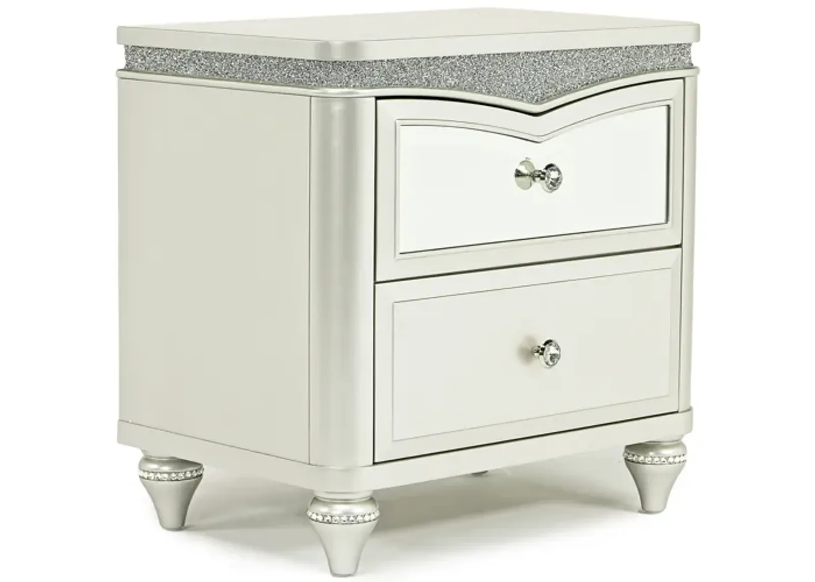 Glendale Nightstand in Platinum