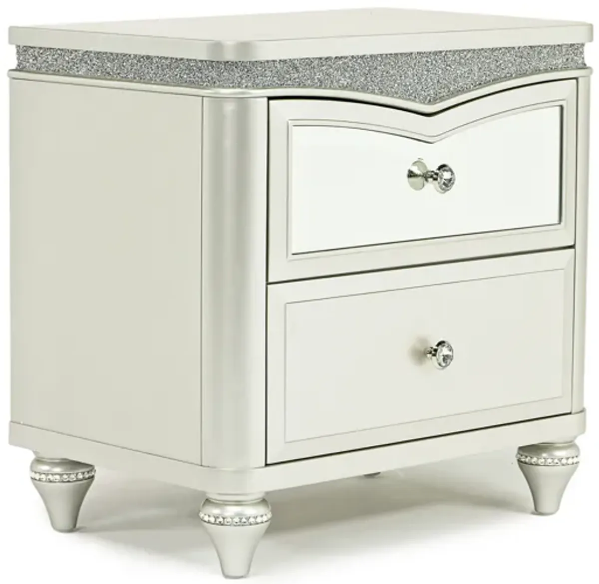 Glendale Nightstand in Platinum