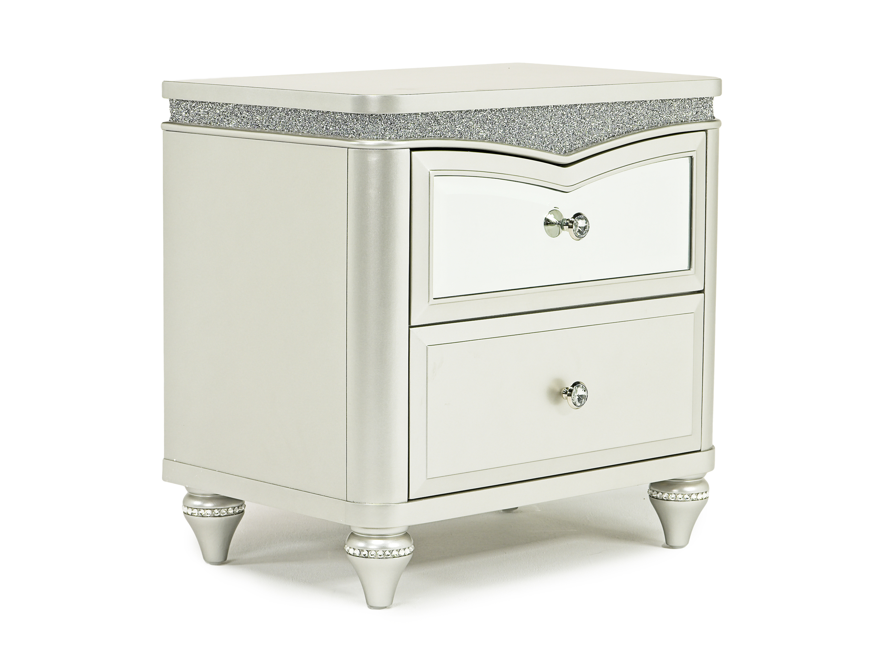 Glendale Nightstand in Platinum