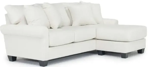 Amelia Crypton Performance Sofa Chaise in Nomad Snow, Down
