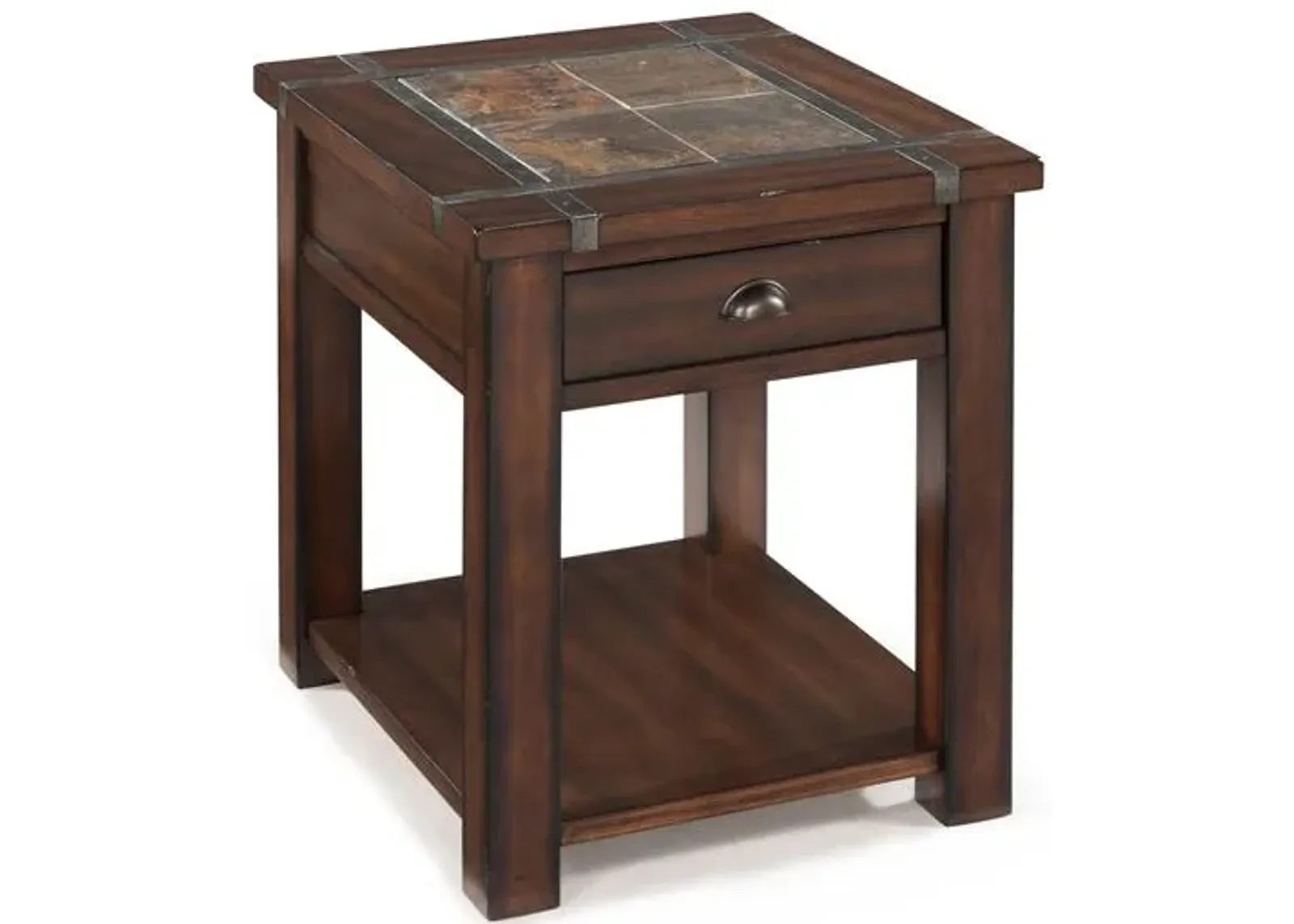 Roanoke End Table in Brown