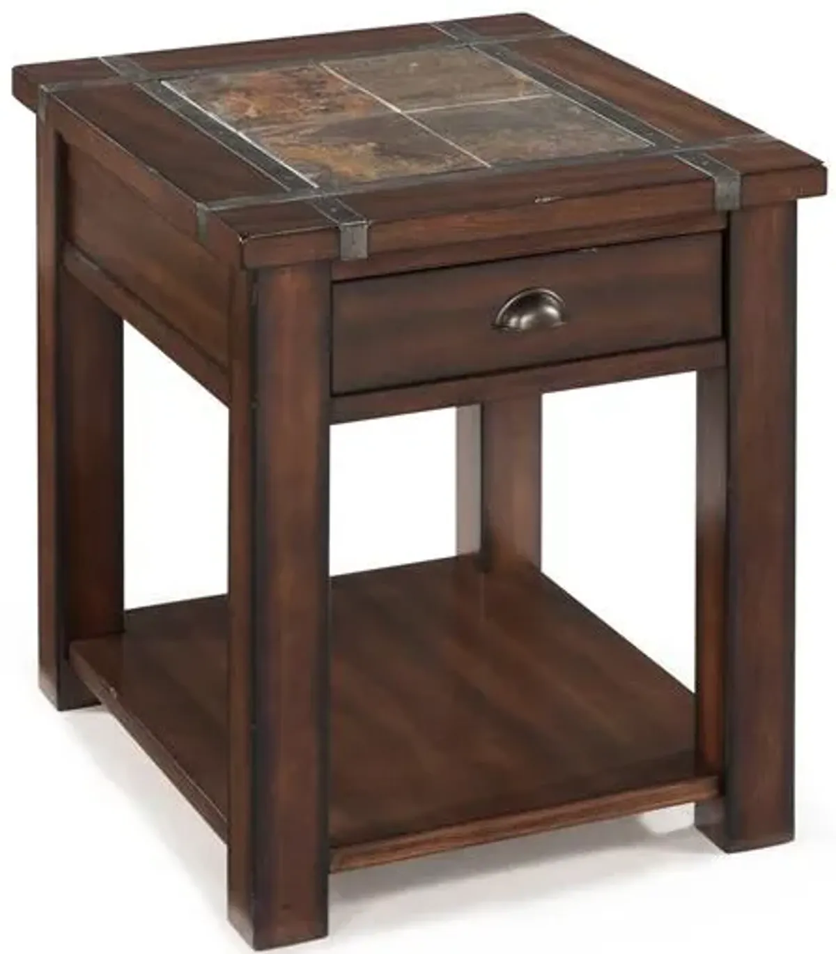 Roanoke End Table in Brown