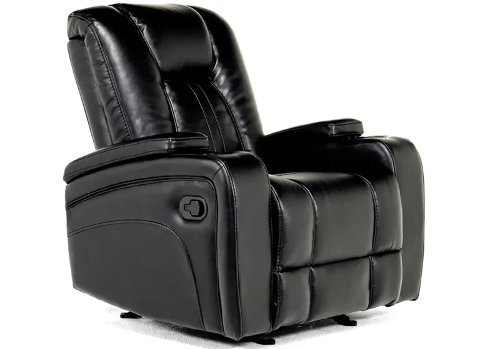 Vega Gliding Recliner in Black